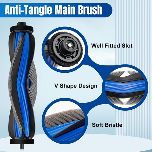 Dxyue 21Pcs X9 Pro/Omni Kit, 1 Main Brush, 2 Mop, 6 Side, 4 Filter, 6 Bags - Picture 3 of 7