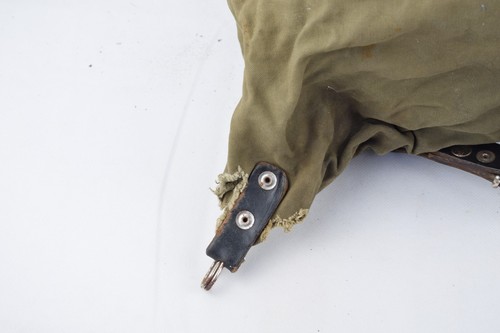 Wanderrucksack Jägerrucksack alt oliv Leinen Leder Militär - Bild 8 von 11