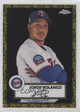 2021 Chrome Platinum Anniversary Black & Gold 70th Refractor /10 Jorge Polanco