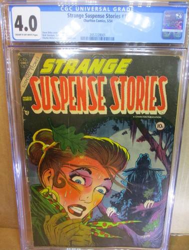 Strange Suspense Stories 18 CGC 4.0 Ditko Scarecrow Horror 1954 Charlton Comics - Picture 5 of 9