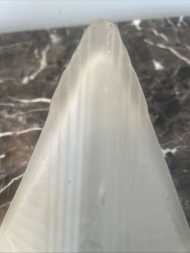 art deco slip shade Antique frosted glass 12” Tall - Picture 7 of 10