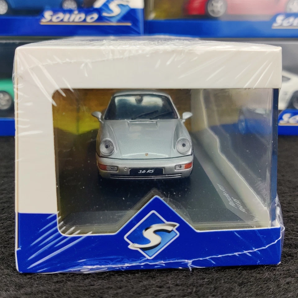 SOLIDO PORSCHE 911 964 CARRERA RS SILVER/BLACK 1:43 NUOVO SCATOLA S4312904 - Immagine 4 di 4