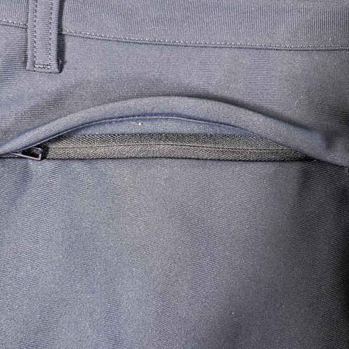 Fabletics Mens The Don Trousers Size 32x29 Navy Blue Athleisure Preppy - Picture 9 of 13
