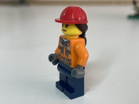 Lego 60152 City Minifigure Construction Worker Sweeper Excavator cty0700
