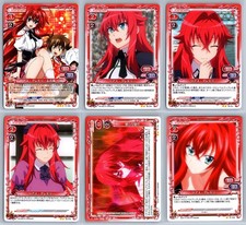 6x Rias Gremory Lot High School DxD Precious Memories Japanese Rare Card Set