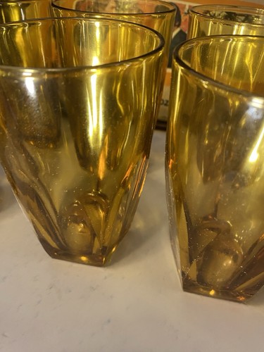 Kostenloser Versand - 10er Set Vintage Honig Braunglas Becher in OVP - Bild 6 von 20