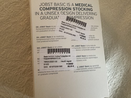 Jobst Basic CCL 2 AG Schenkelstrümpfe normal mit Spitze Gr. 2 Hautfarbe NEU OVP - Bild 3 von 4