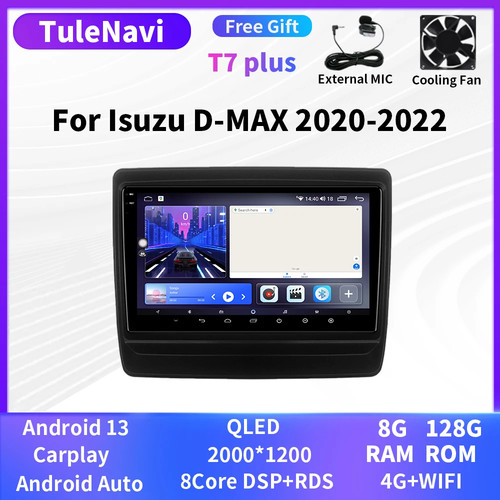 For Isuzu D-Max DMAX 2020-2022 Stereo Multimedia Player GPS CarPlay Car Radio - Picture 14 of 32
