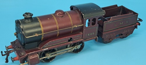 Hornby Meccano Type 501 - O Gauge - Vintage Clockwork LMS Locomotive & Tender - Foto 2 di 15