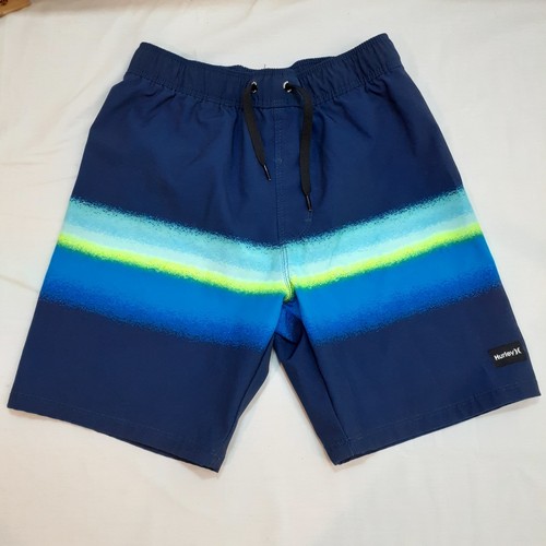 Hurley Boys Size 7/8 Swim Trucks Blue Green