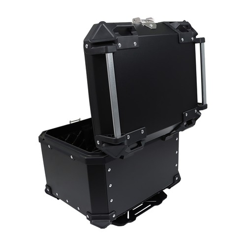 Motorcycle Top Case Tail Box Waterproof 45L Black Luggage Scooter Trunk Storage - Picture 11 of 19