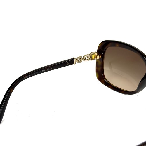 BVLGARI BV8144B 8144 CATENE Brown Havana Gold Jewel Crystal  Chain Sunglasses - Picture 2 of 11