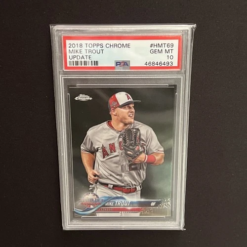 2018 Topps Chrome Update Mike Trout #HMT69 PSA 10 Los Angeles Angels MVP