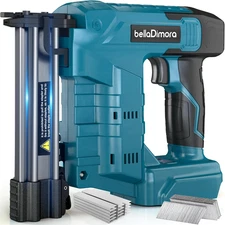 18GA Cordless Brad Nailer for Makita 18V Battery, 2 in 1 Nail Gun & Staple Gun w