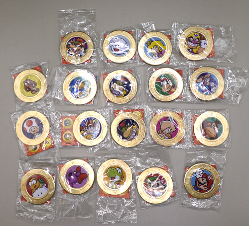 Lot von 19 Frankford Super Mario Wonder Ball Goldmünzen neu versiegelt KEINE DOPPELTEN
