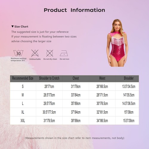 Women Sleeveless Sequin Bodysuit Sparkly One Piece Dance Leotard Party Clubbing - Picture 7 of 68