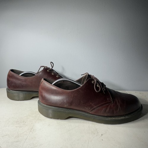 Scarpe Doc Martens The Original 10078 Oxford PTB bordeaux/marrone taglia 14 retrò Y2K - Foto 6 di 10