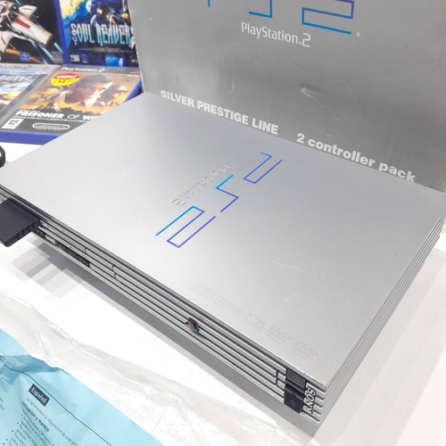 SONY SILBER PS2 KONSOLE Prestige Line BUNDLE SCPH- 50003 - Bild 2 von 9