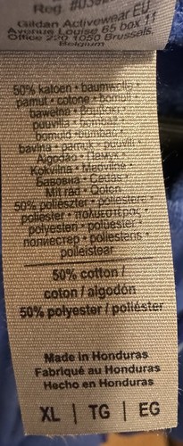 Felpa con cappuccio Trona Unified School 1942-2022 taglia XL blu - Gildan - nuova senza etichette - Foto 7 di 7