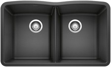 Blanco 440185 Diamond 32" Undermount Double Basin SILGRANIT - Anthracite