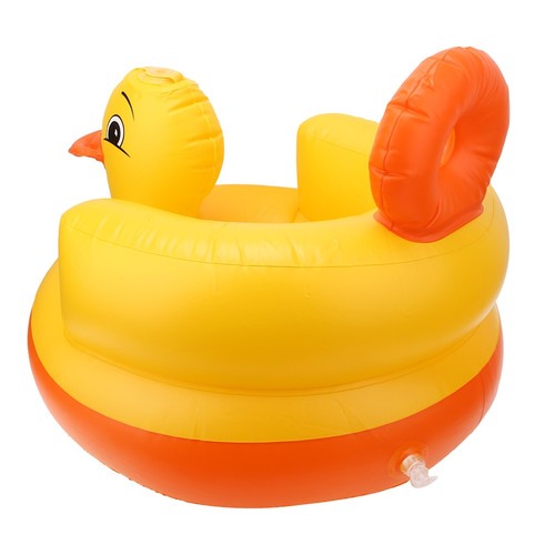 Gelbe Ente Aufblasbarer Babysessel Sofa Baby Bad Hocker Sicherheit Rücken 60KG EA - Bild 2 von 9