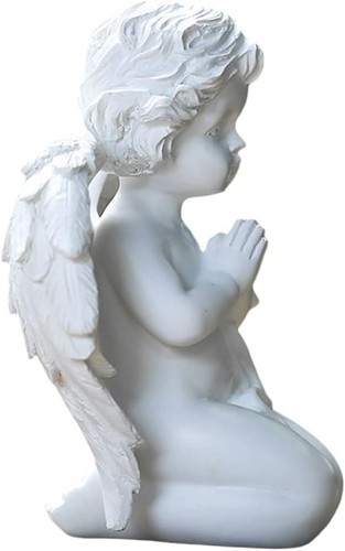 NUEVO Cabilock Querubín Ángel Estatua Ángel Estatuillas Resina Exterior Jardín Escultura - Imagen 2 de 5