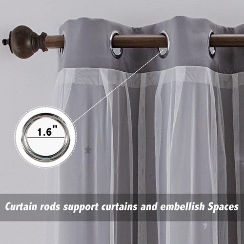 Tende a Stella per Camera da Letto Stella Scavata Tende Oscuranti per Camera Doppia L... - Foto 4 di 8
