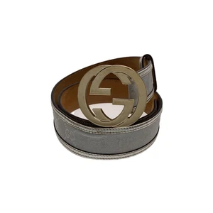Ceinture Gucci/cuir/argent/motif intégral/femme/114876 1476 80 32