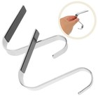  4 Stück Weihnachtsstrumpfhalter aus Metall – Robuster Haken für