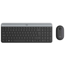 Logitech MK470 Slim Combo: Kabelloses Tastatur-Maus-Set für PC und Laptop