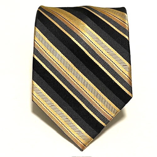 Bachrach Repp Tie Regimental Stripes Dapper Business Stylish Sharp Classic Italy - Picture 2 of 22