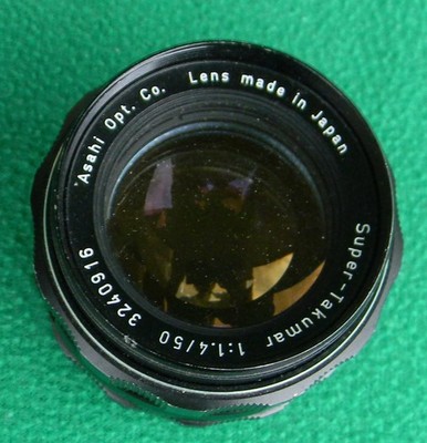 Pentax Asahi Super Takumar 50mm f1.4 M 42 Screw Mount Lens