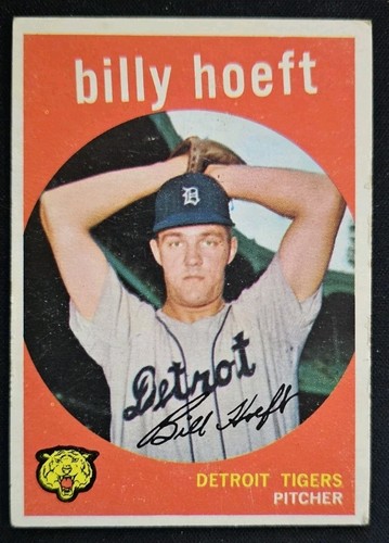 1959 Topps #343 Billy Hoeft Detroit Tigers - Picture 1 of 2
