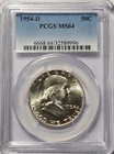 1954-D Franklin Half Dollar PCGS MS 64