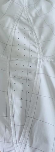 Athleta Textured Urbanite Top Womens Button Up Shirt L White Plaid Long Sleeve - Picture 14 of 18