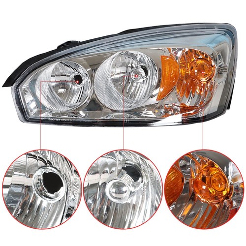 Left & Right Side Headlights Headlamps Projector Halogen For Chevy Malibu 04-08 - Bild 3 von 11