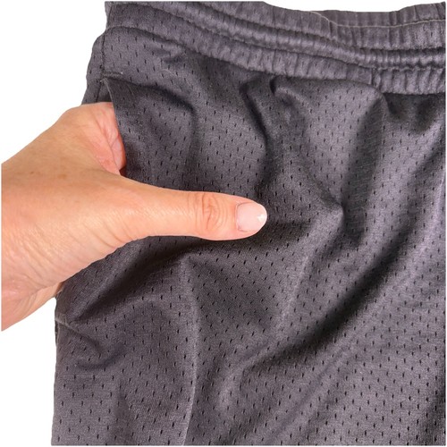 Youth Jordan Black Mesh Shorts Large 12-13 YRS Vertical Logo Red Jumpman - Picture 6 of 9