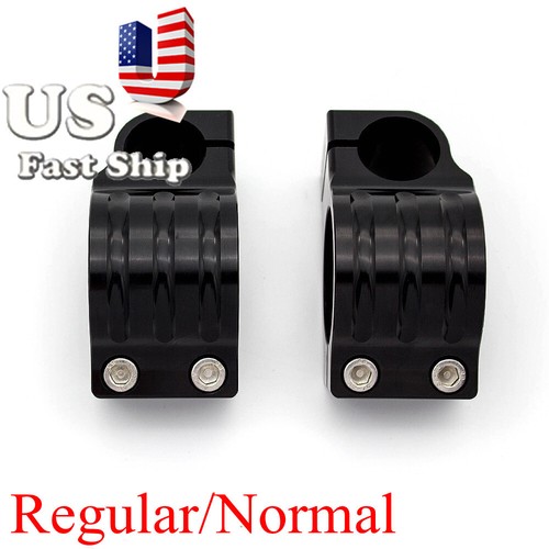 Universal For Most Motorcycle 35mm Regualr Clip On Fork Head Mount Clamp Black - Picture 4 of 11