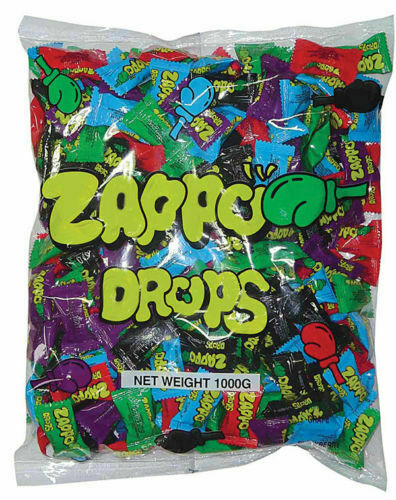 Zappo Drops 1kg Assorted Flavours 240 Halloween Party Favors Candy Buffet Bulk - Picture 2 of 3