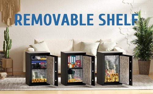 Fireproof Safe Box with Digital Keypad, Fire-Resistant Security Safe for Home & - Picture 6 of 8