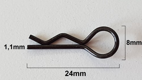 KAROSSERIE SPLINTE KLAMMERN GOLD 24MM FÜR 1:10 & 1:12 - 10 STÜCK # RP0091 - Bild 3 von 4