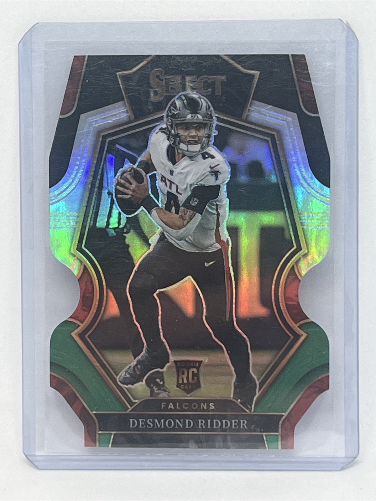 Atlanta Falcons - Desmond Ridder - 2022 Select - Premier Black/Green Die Cut RC