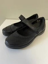 APEX A330W LISA BLACK CLASSIC LEATHER MARY JANE SHOES Size 9