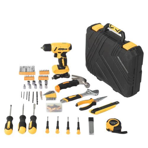 All-In-One 146-Piece Tool Set with 8V Cordless Drill and Hard Case, SAE Tool Kit - Picture 4 of 4