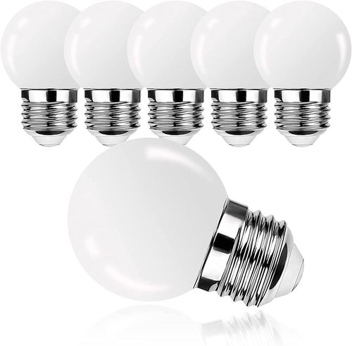 E26 LED Light Bulb,G14 1W,1 Watt Small Night Light Bulbs,3000K Soft White,80L...