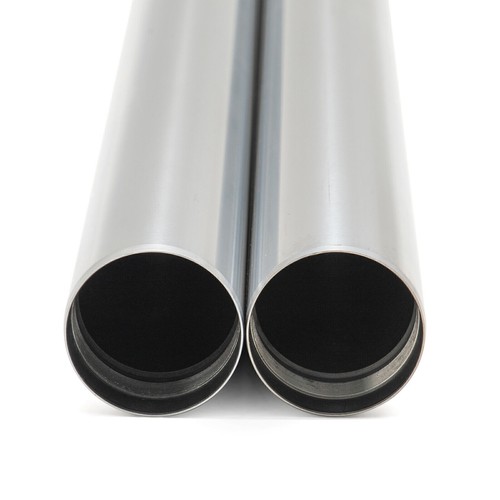 Chrome 49mm 23 7/8" Fork Tubes for Harley Softail Fat Boy FLFBS FLFB 2018-2024 - Picture 7 of 11