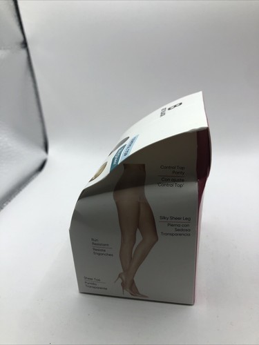 Leggs Womens Silken Mist Ultra Sheer With Run Resist Technology Size B Jet Black - Picture 2 of 4