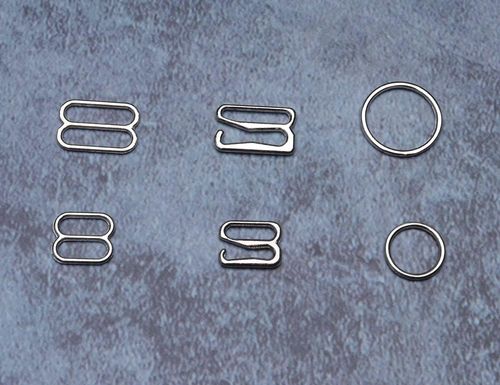 60 Pcs Bra Strap Hook Ring Buckle Metal Strap Bra Sliders Replacements for Sewin - Picture 5 of 6