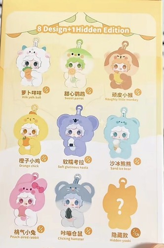 Yooki V10 Gourmet Restaurant Series BlindBox Figure Plush Vinyl Doll Keychain - Picture 7 of 34