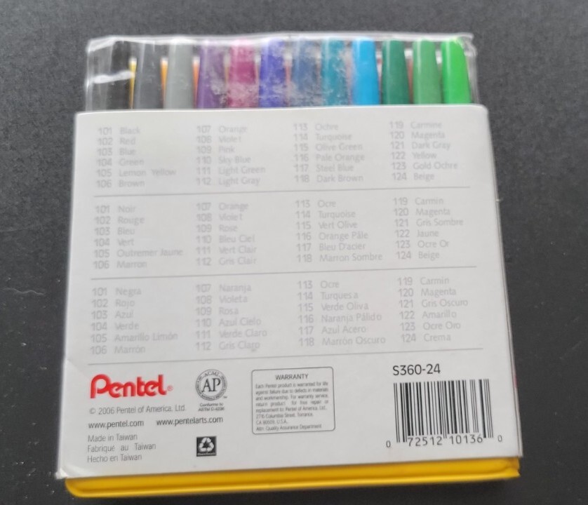 Pentel S360 Color Pen Sets - Set of 24 - 9587560